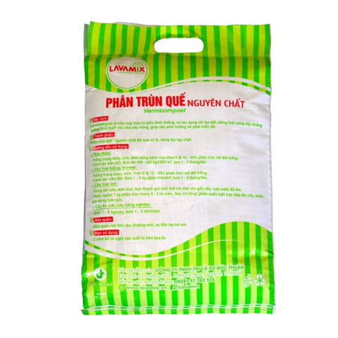 Phân trùn quế nguyên chất LAVAMIX đã qua xử lý