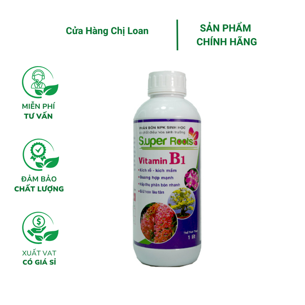 Chế phẩm Vitamin B1 Super roots - Chai 1 lít