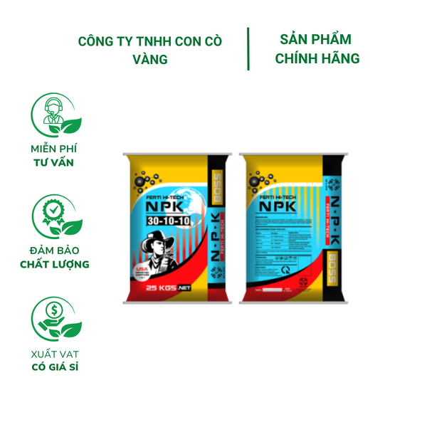 Phân bón Con Cò Vàng 30-10-10 - Bao 25kg