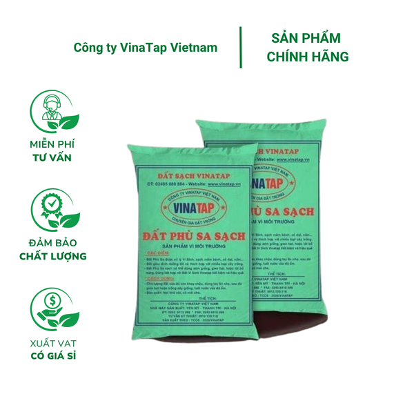 Đất Phù Sa VinaTap trồng cây giàu dinh dưỡng- Bao 20kg