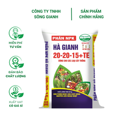 Phân NPK Hà Gianh 20-20-15+TE - Bao 25kg
