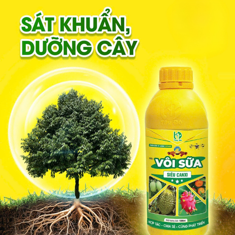 Phân bón vi lượng VIPTADO (Vôi sữa) - Chai 1 Lít