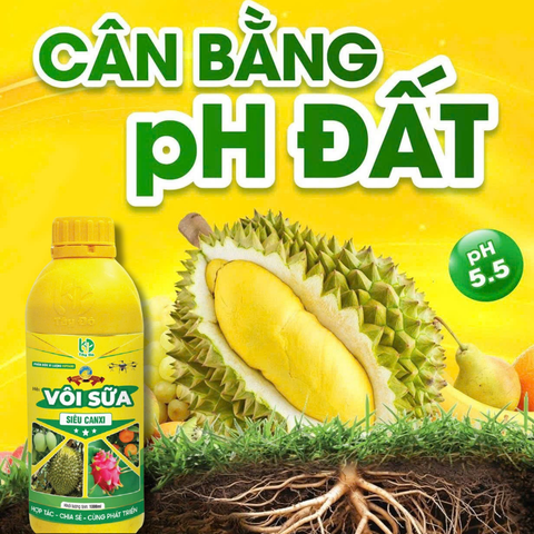 Phân bón vi lượng VIPTADO (Vôi sữa) - Chai 1 Lít