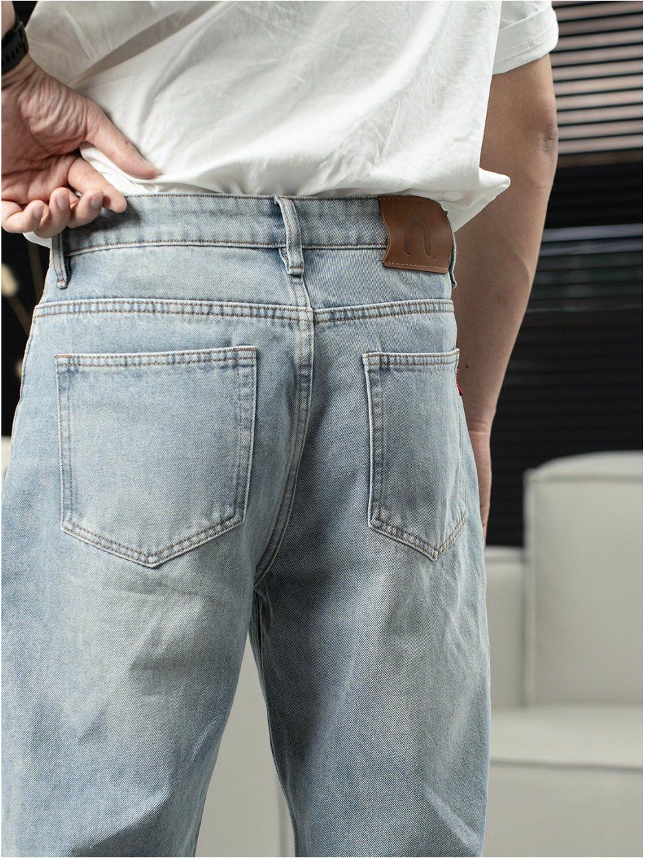  Quần jean straight grey mos 36 