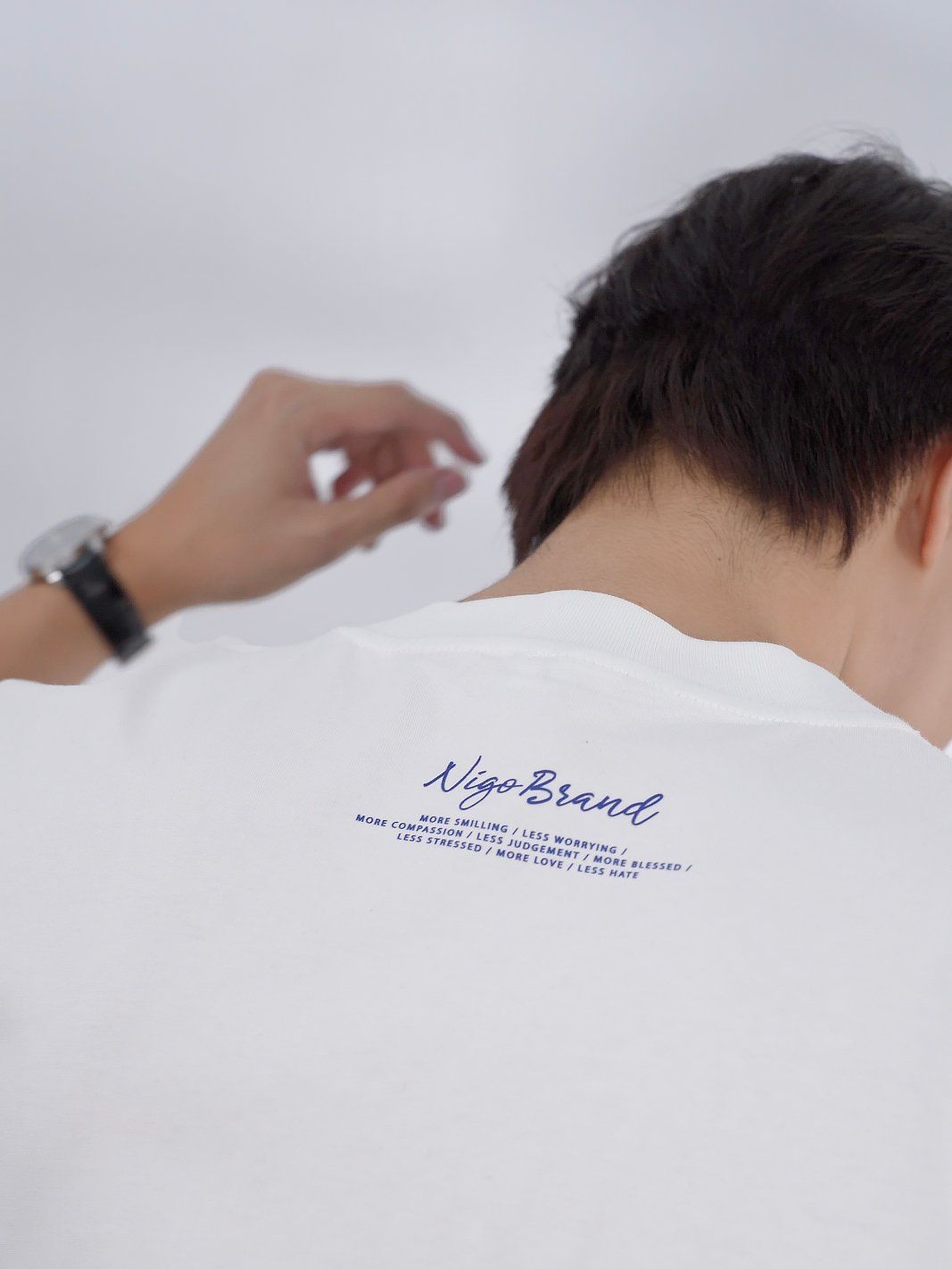  Áo over essen trắng 