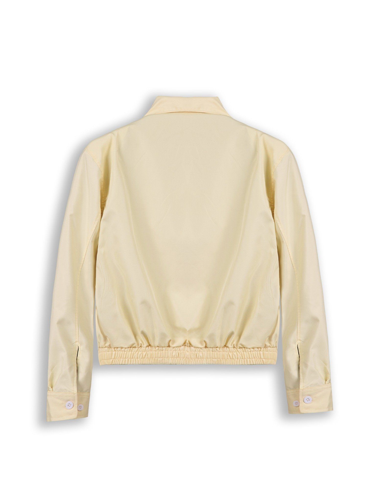  Áo khoác dù boxy kem basic 