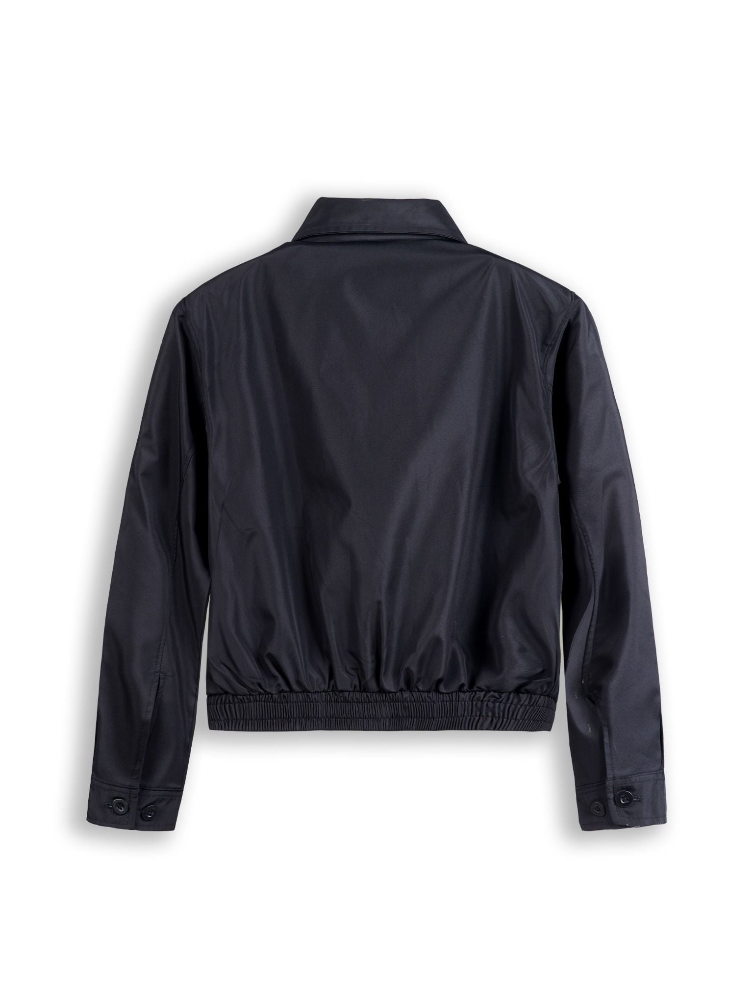  Áo khoác dù boxy đen basic 