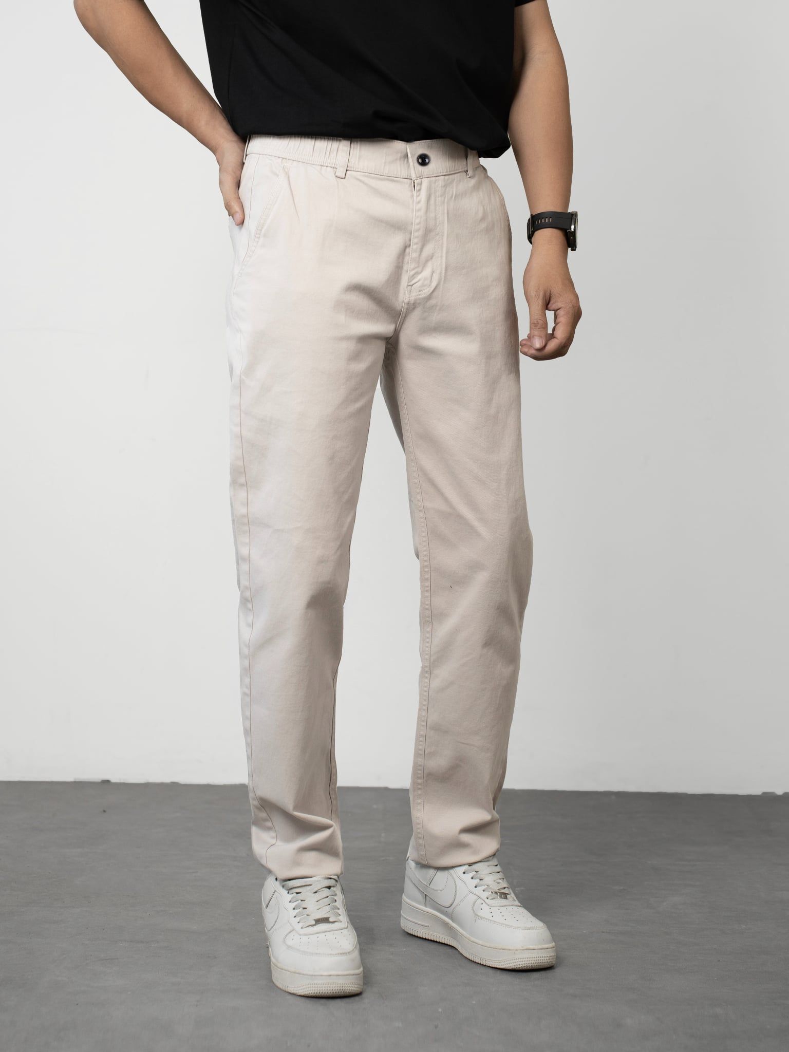  Quần kaki regular Smart cream grey 