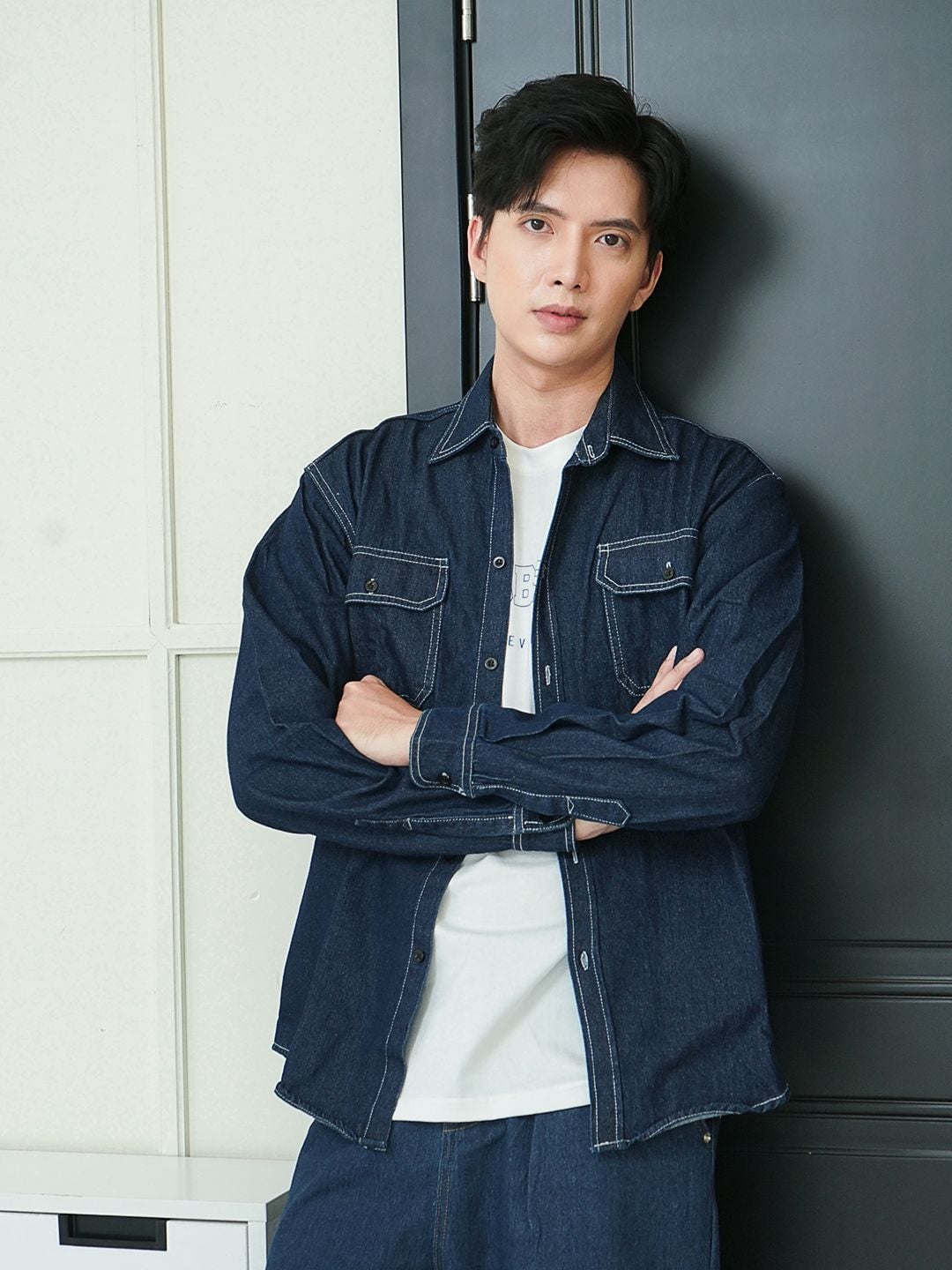  Sơ mi denim darkblue 