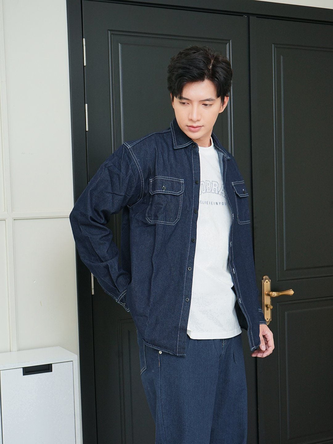  Sơ mi denim darkblue 