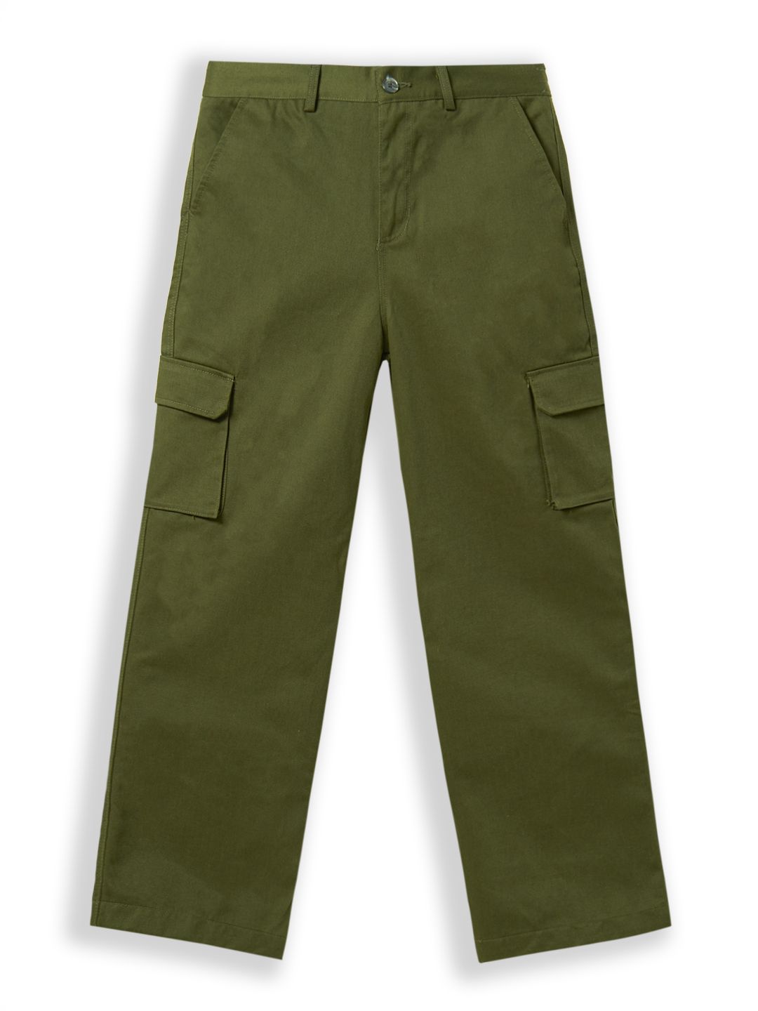  Quần kaki cargo straight rêu 