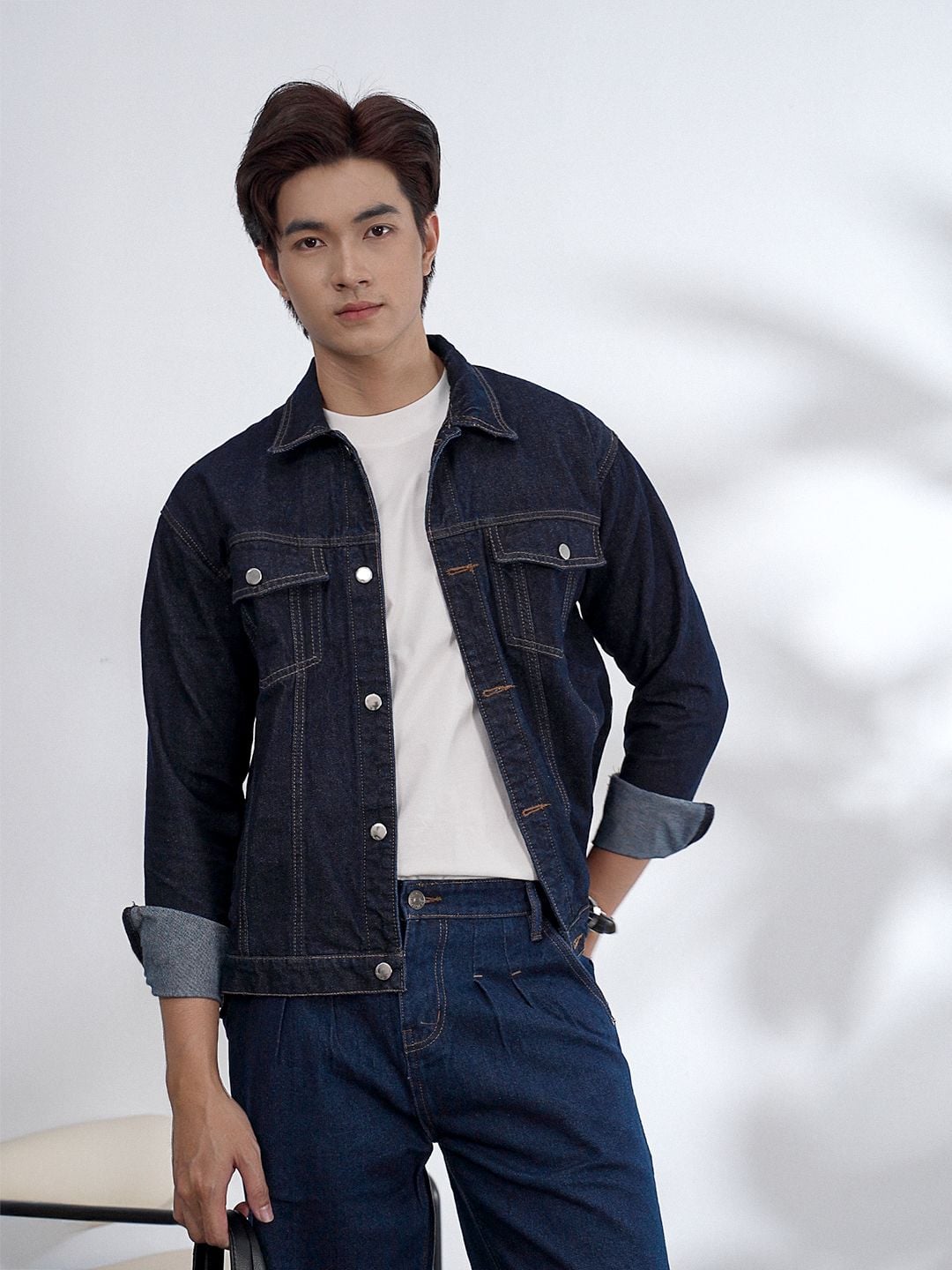  Áo khoác jean navi Brand nigo 