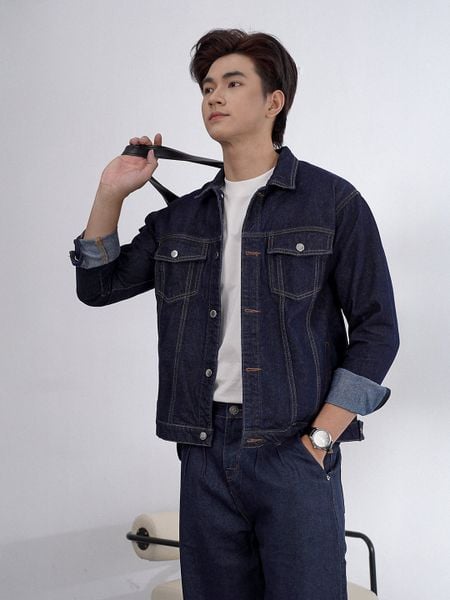  Áo khoác jean navi Brand nigo 