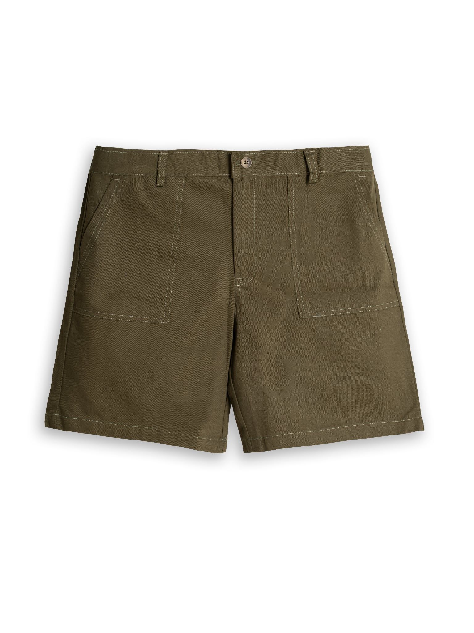  Quần short kaki 4pocket rêu 