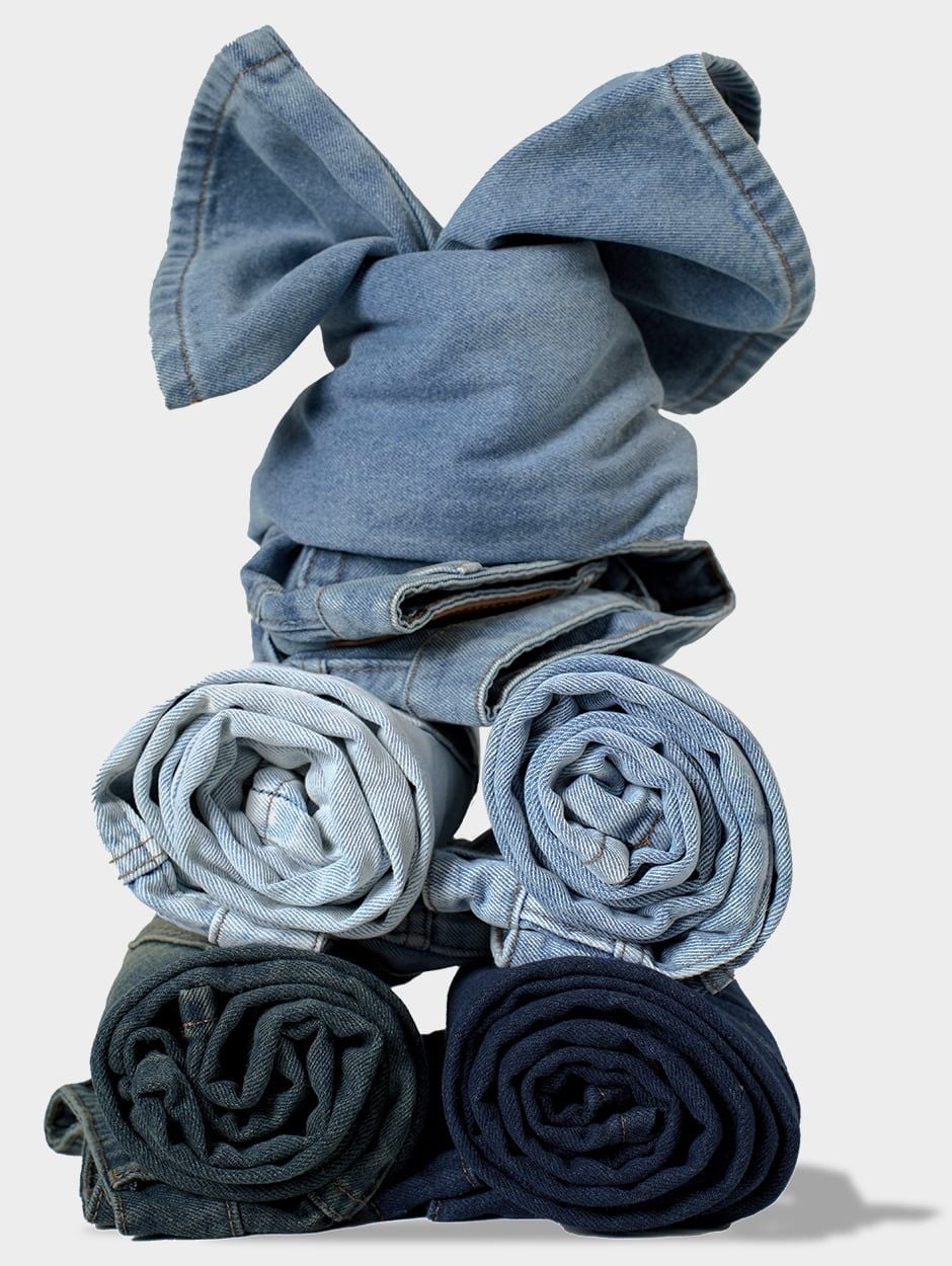  Quần jean ống rộng nigo midblue 61 