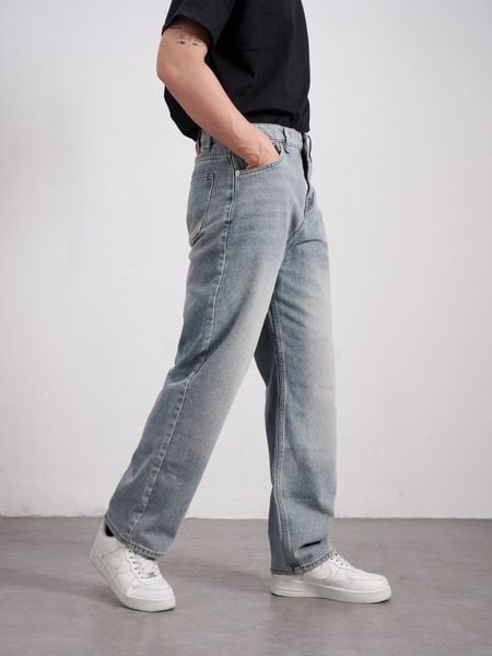  Quần jean straight grey mos 36 