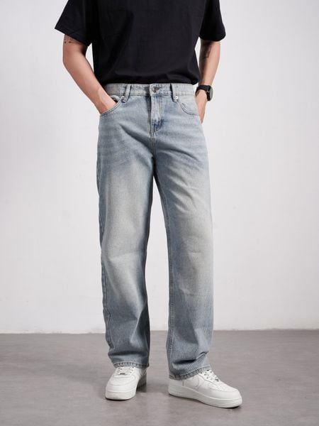  Quần jean straight grey mos 36 