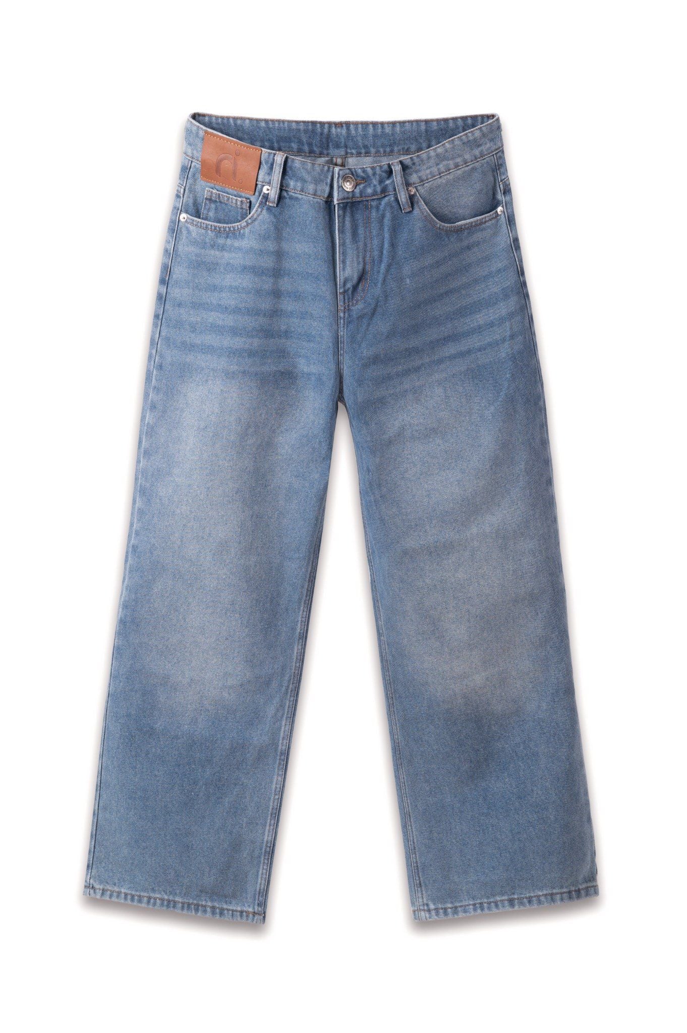  Quần jean ống rộng nigo midblue 61 