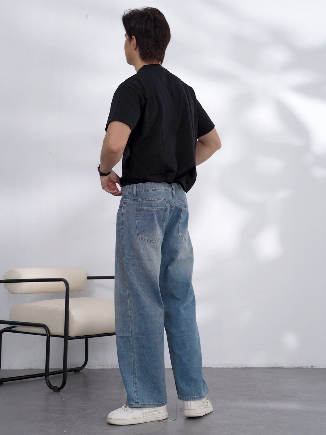  Quần jean ống rộng nigo midblue 61 