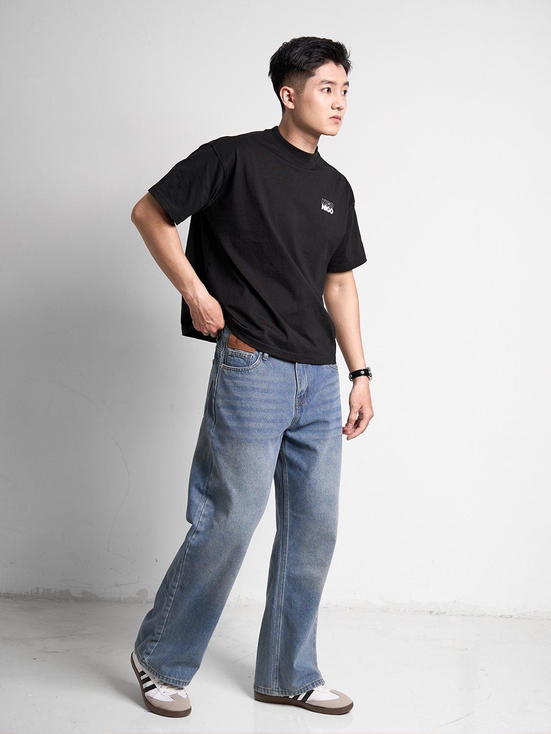  Áo thun boxy nigo basic 