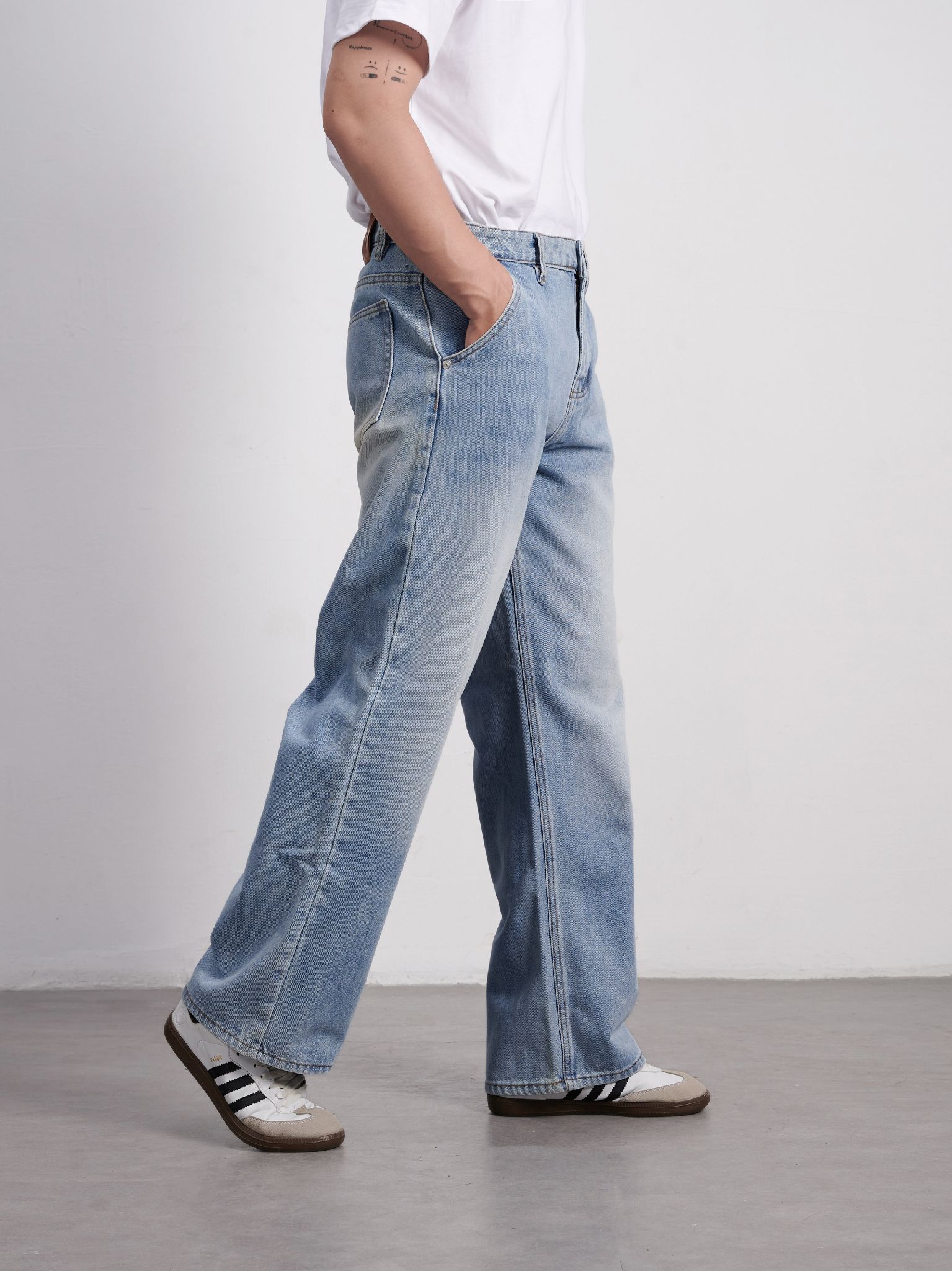  Quần jean ống rộng wideleg nigo 62 