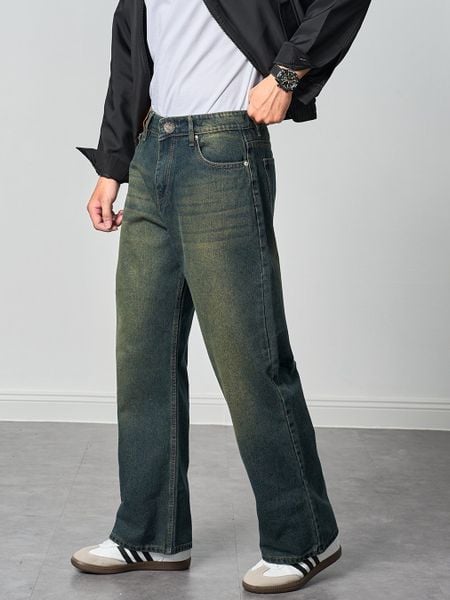  Quần jean wideleg ống rộng 63 moss 