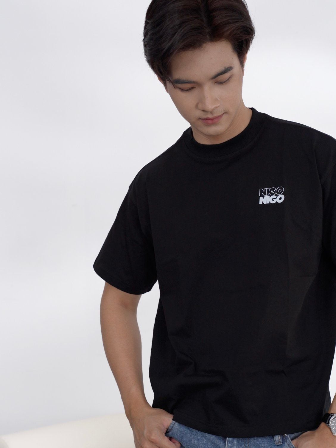  Áo thun boxy nigo basic 