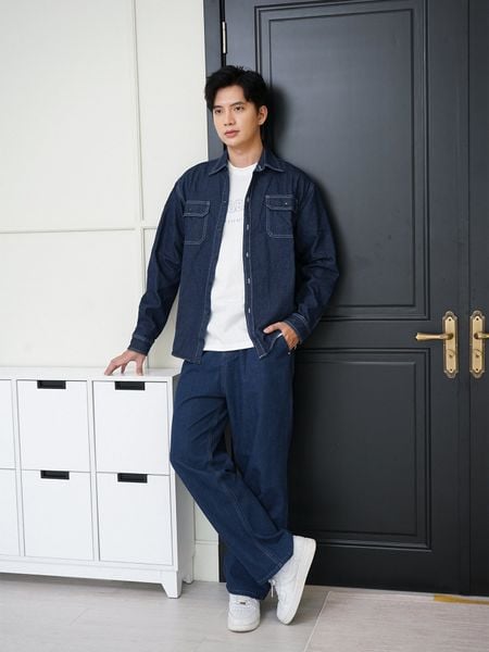  Sơ mi denim darkblue 