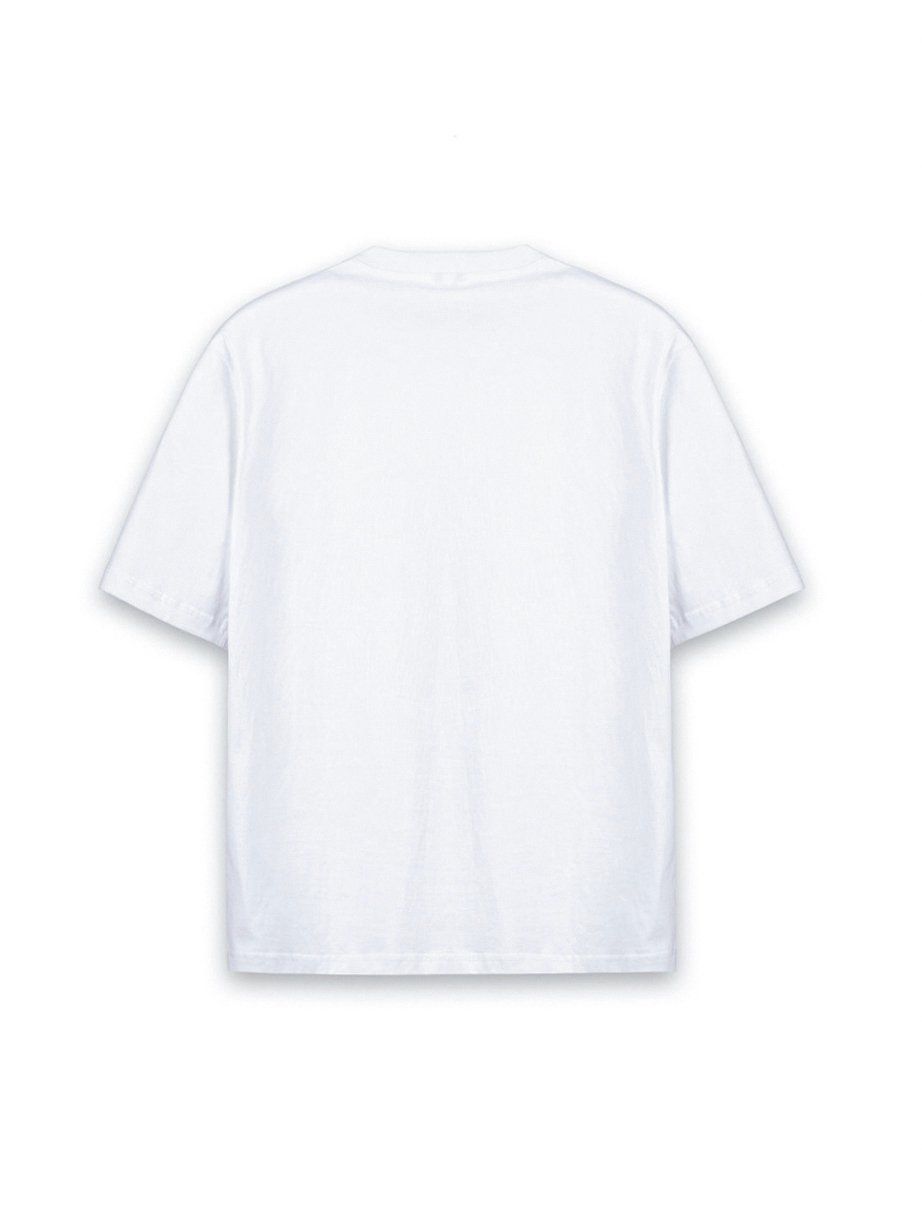  Áo tay lỡ gamida nigo trắng 