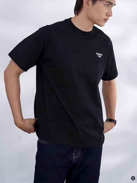  Áo tay lỡ gamida nigo đen 