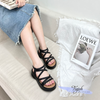 Sandal 3cm mũi tròn 5 quai ngang chéo - MS: S3-25005