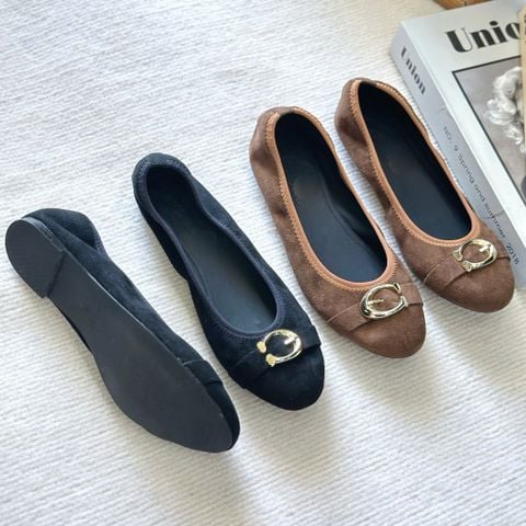  Búp bê mũi tròn viền thun phối quai ngang khóa - MS: BBX-10007 