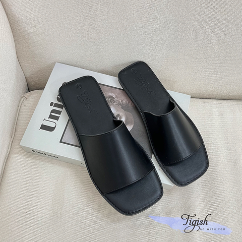  Dép xẹp mũi vuông bảng ngang lớn - MS: DX-01042 