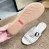 Dép 3cm mũi tròn quai khoét giữa gắn khóa cài - MS: D3-10002