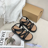 Sandal 3cm mũi tròn 5 quai ngang chéo - MS: S3-25005