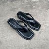 Dép xuồng 3cm mũi vuông bầu kẹp ngón - MS: X3-84007