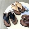 Sandal 2cm mũi tròn xỏ ngón khóa quai cánh diều hậu khóa - MS: S2-25004