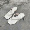 Dép xuồng 3cm mũi vuông bầu kẹp ngón - MS: X3-84007