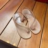 Sandal xẹp mũi tròn bầu xỏ ngón 1 quai chéo liền hậu thun - MS: SX-25094