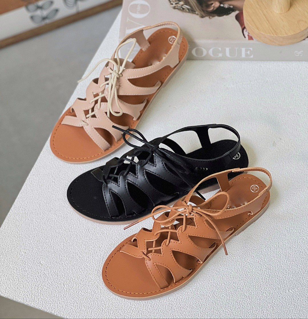 Sandal chiến binh cột dây mũi tròn - MS: SX-25074