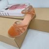 Sandal rọ si 3cm bít mũi mũi tròn 3 quai đan - MS: S3-01007