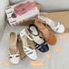 Sandal rọ si 3cm bít mũi mũi tròn 3 quai đan - MS: S3-01007