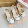 Sandal rọ si 3cm bít mũi mũi tròn 3 quai đan - MS: S3-01007