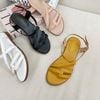 Sandal xẹp mũi tròn quai chữ U ngang - MS: SX-58005