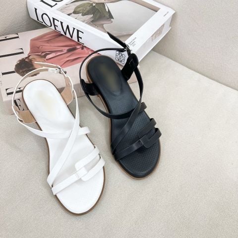  Sandal xẹp mũi tròn quai chữ U ngang - MS: SX-58005 
