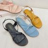 Sandal xẹp bảng ngang phối 2 quai chéo nhỏ - MS: SX-58003