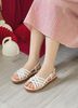 Sandal đế 2cm mũi tròn 6 quai mảnh đan chéo - MS: S2-01002