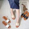 Sandal da mũi tròn bảng ngang nối hậu - MS: SX-01087
