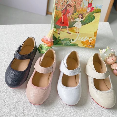  Búp bê trẻ em mũi tròn may chỉ quai xe dán - MS: BBX-59023 