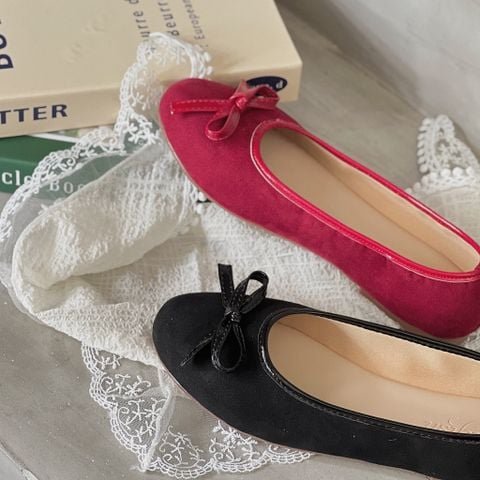  Búp bê mũi tròn may viền phối nơ nhí- MS: BBX-01013 